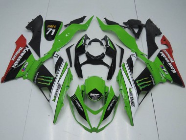 Comprar Carenados Moto Kawasaki ZX6R 2013-2018 - Verde Blanco Negro Rojo Monstruo