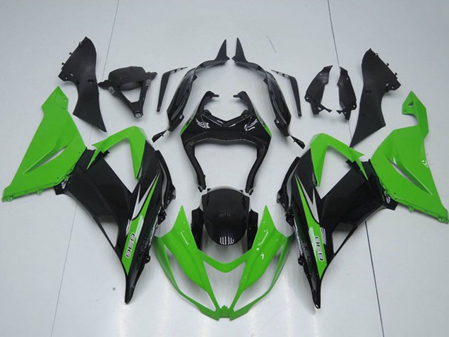 Comprar Kits Carenados Moto Kawasaki ZX6R 2013-2018 - Verde Negro Brillante
