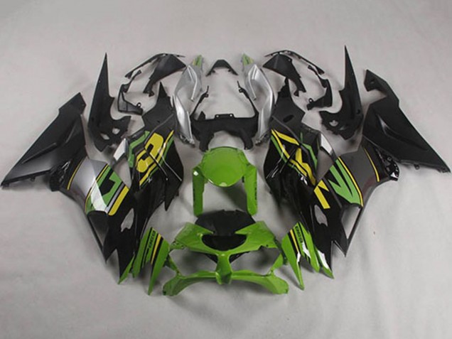 Comprar Carenados Moto Kawasaki ZX6R 2019-2022 - Verde Amarillo Plata Negro Mate