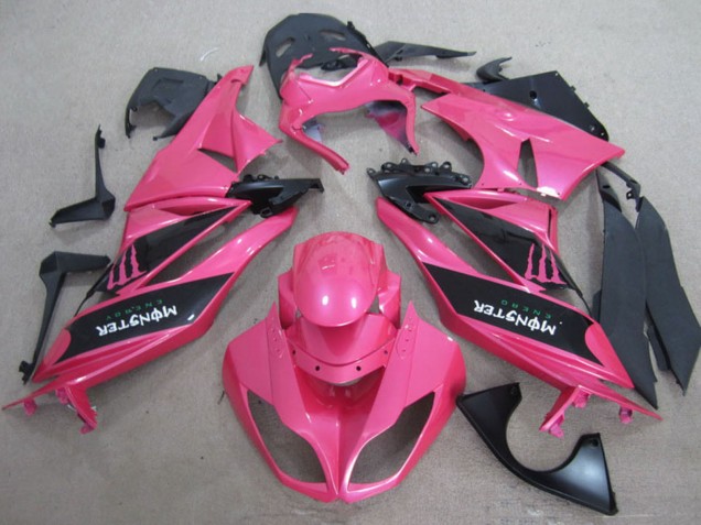 Comprar Carenados Moto Kawasaki ZX6R 2009-2012 - Rosa Negro Monstruo