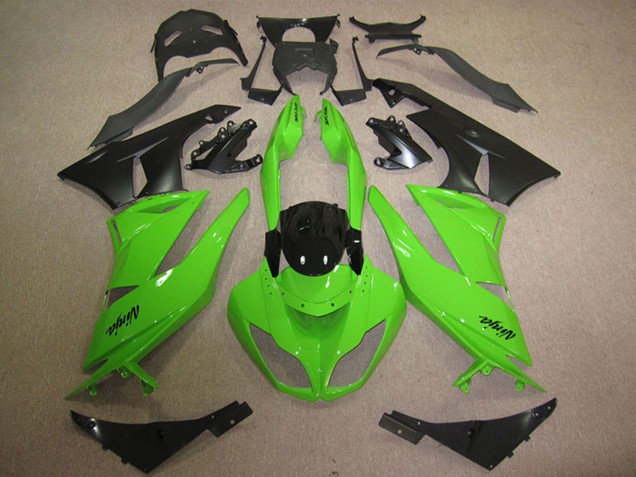 Comprar Carenados Moto Kawasaki ZX6R 2009-2012 - Verde Negro Brillante Negro Mate