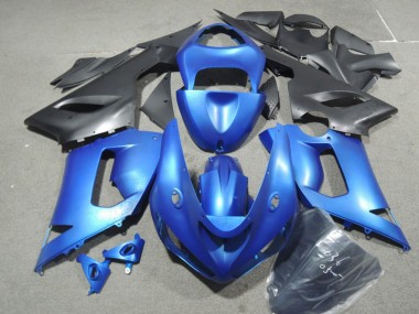 Comprar Kits Carenado Moto Kawasaki ZX6R 2005-2006 - Azul Negro Mate