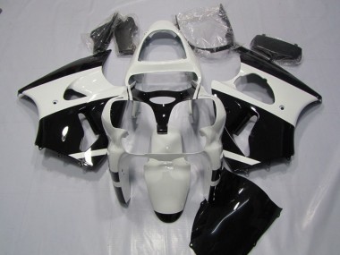 Comprar Carenados Moto Kawasaki ZX6R 2000-2002 - Blanco Negro Brillante