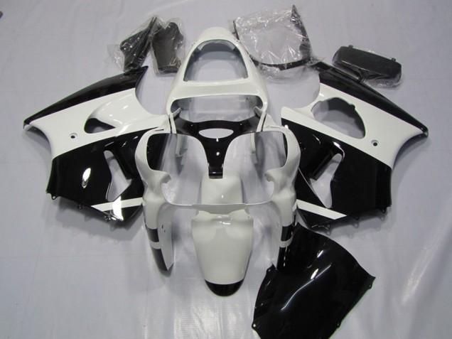 Comprar Carenados Moto Kawasaki ZX6R 2000-2002 - Blanco Negro Brillante