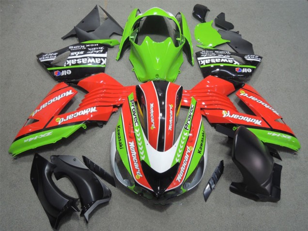 Comprar Carenados Moto Kawasaki ZX14R ZZR1400 2006-2011 - Verde Rojo Blanco Negro Elf Motocard
