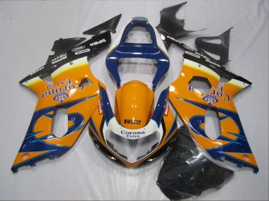 Comprar Carenados Moto Suzuki GSXR 600 2001-2003 - Naranja Azul Negro Corona Extra