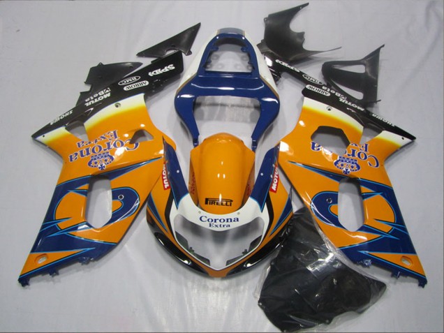 Comprar Carenados Moto Suzuki GSXR 600 2001-2003 - Naranja Azul Negro Corona Extra