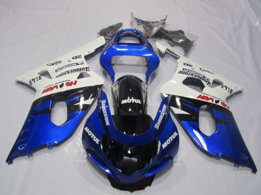 Comprar Carenados Moto Suzuki GSXR 600 2001-2003 - Blanco Azul Negro Brillante Motul