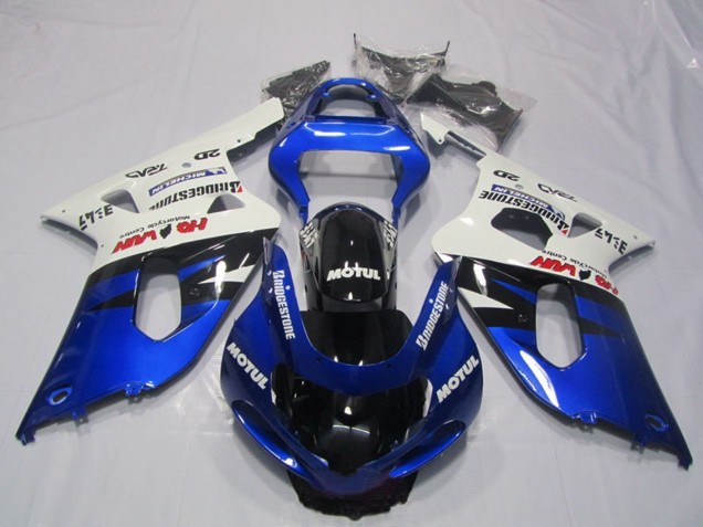 Comprar Carenados Moto Suzuki GSXR 600 2001-2003 - Blanco Azul Negro Brillante Motul