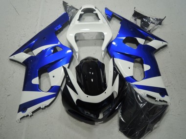 Comprar Carenados Moto Suzuki GSXR 600 2001-2003 - Blanco Azul Negro Brillante
