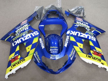 Comprar Carenados Moto Suzuki GSXR 600 2001-2003 - Azul Amarillo Telefumica MoviStar