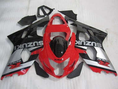 Comprar Carenados Moto Suzuki GSXR 600 2004-2005 - Rojo Plata Negro Brillante