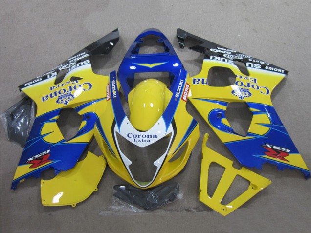 Comprar Carenados Moto Suzuki GSXR 600 2004-2005 - Amarillo Azul Blanco Negro Corona Extra