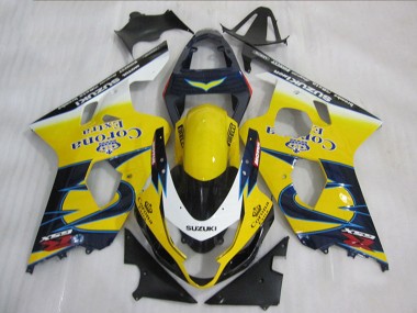 Comprar Carenados Moto Suzuki GSXR 600 2004-2005 - Amarillo Blanco Azul Corona Extra