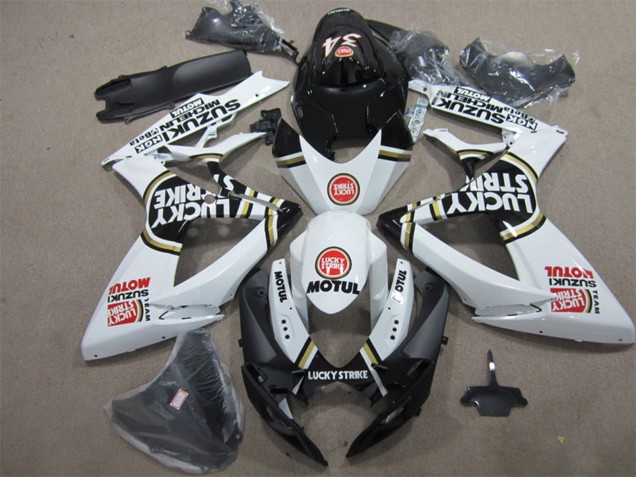 Comprar Carenados Moto Suzuki GSXR 600 2006-2007 - Blanco Negro Rojo Lucky Strike Motul