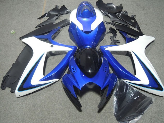 Comprar Carenados Moto Suzuki GSXR 600 2006-2007 - Blanco Azul Negro Brillante