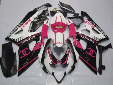 Comprar Carenados Moto Suzuki GSXR 600 2006-2007 - Blanco Rosa Negro Chanel