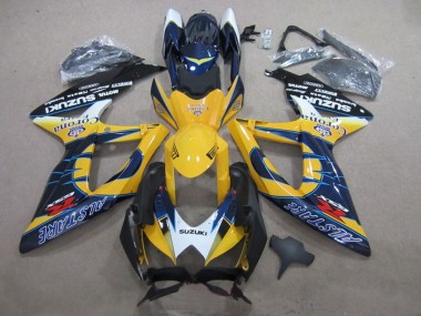 Comprar Carenados Moto Suzuki GSXR 600 2008-2010 - Blanco Amarillo Azul Alstare Corona Extra