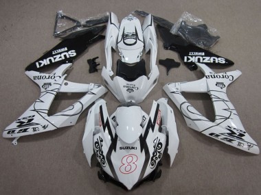 Comprar Carenados Moto Suzuki GSXR 600 2008-2010 - Blanco Negro Corona Extra Motul 8