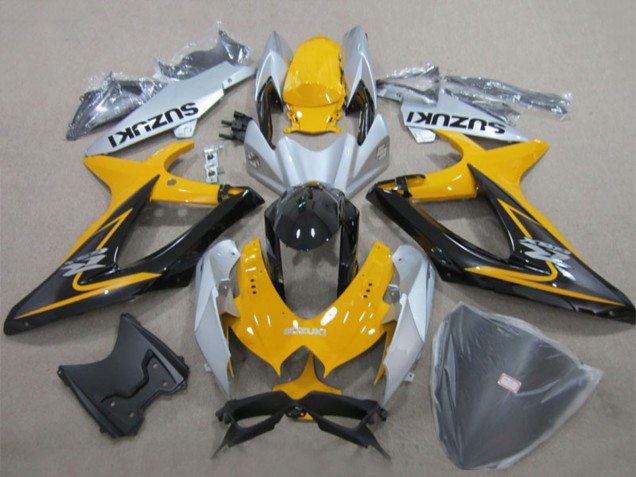 Comprar Carenados Moto Suzuki GSXR 600 2008-2010 - Amarillo Plata Negro Brillante