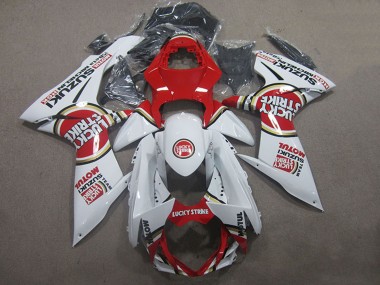 Comprar Carenados Moto Suzuki GSXR 600 2011-2024 - Blanco Rojo Motul Lucky Strike