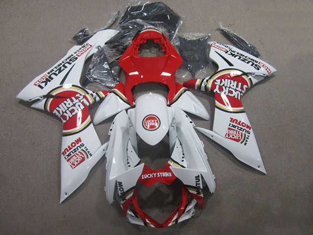 Comprar Carenados Moto Suzuki GSXR 600 2011-2024 - Blanco Rojo Motul Lucky Strike