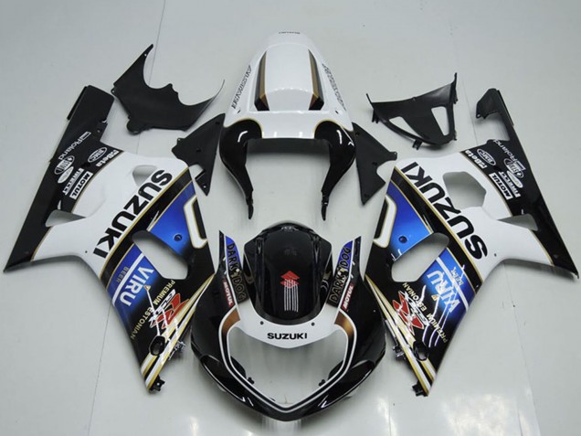 Comprar Carenados Moto Suzuki GSXR 750 2001-2003 - Blanco Azul Negro Brillante Viru