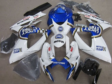 Comprar Carenados Moto Suzuki GSXR 750 2006-2007 - Blanco Azul Michelin Motul Lucky Strike