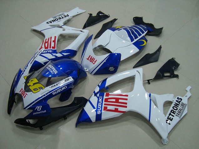 Comprar Carenados Moto Suzuki GSXR 750 2006-2007 - Blanco Azul Rojo Fiat 46