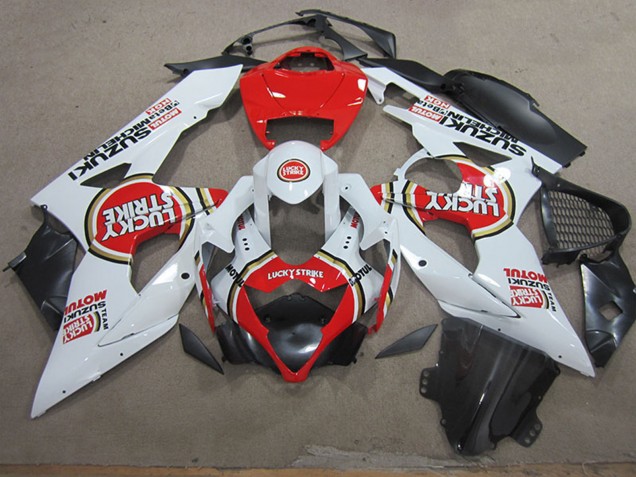 Comprar Carenados Moto Suzuki GSXR 1000 2005-2006 - Blanco Rojo Lucky Strike Motul