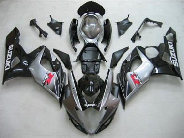 Comprar Kits Carenado Moto Suzuki GSXR 1000 2005-2006 - Negro Brillante Plata Rojo