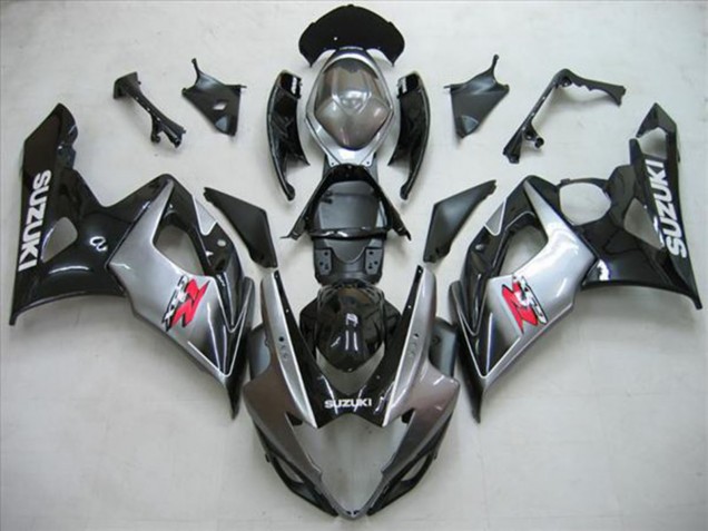 Comprar Kits Carenado Moto Suzuki GSXR 1000 2005-2006 - Negro Brillante Plata Rojo
