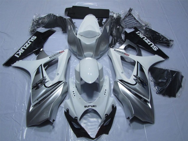 Comprar Carenado Moto Suzuki GSXR 1000 2007-2008 - Blanco Plata Negro