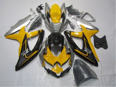 Comprar Kits Carenado Moto Suzuki GSXR 1000 2007-2008 - Amarillo Plata Negro
