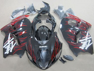 Comprar Carenados Moto Suzuki GSXR 1300 Hayabusa 1996-2007 - Negro Rojo Llama