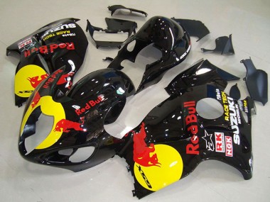 Comprar Carenados Moto Suzuki GSXR 1300 Hayabusa 1996-2007 - Negro Brillante Amarillo Rojo Bull