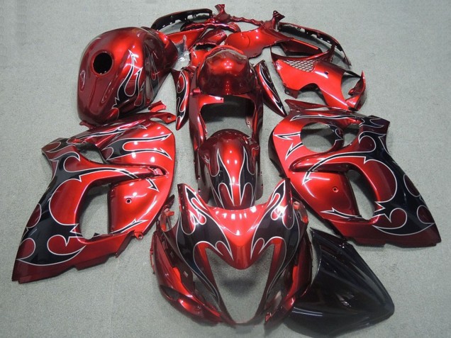 Comprar Carenados Moto Suzuki GSXR 1300 Hayabusa 2008-2020 - Rojo Negro Llama