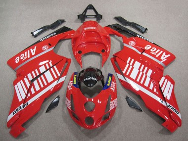Comprar Carenados Moto Ducati 749 999 2005-2006 - Rojo Blanco Negro Brillante Alice Sandisk