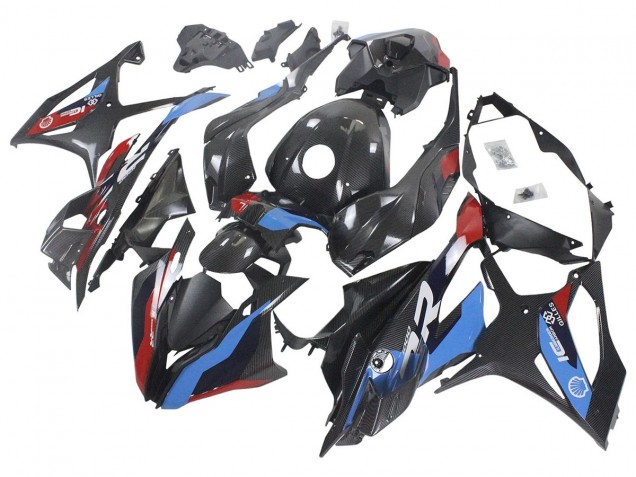 Comprar Carenados Moto BMW S1000RR 2023-2024 - Azul Rojo FibraCarbono