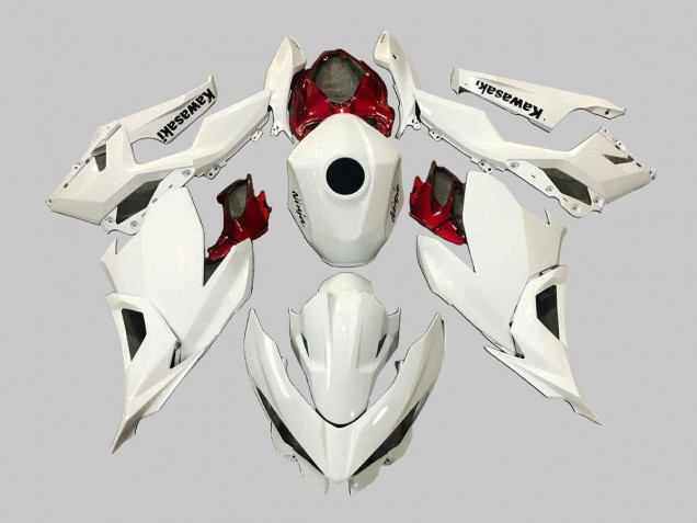 Comprar Carenados Moto Kawasaki EX400 2018-2024 - Blanco Rojo Negro
