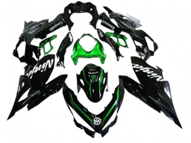 Comprar Carenados Moto Kawasaki EX400 2018-2024 - Negro Brillante Verde Monstruo