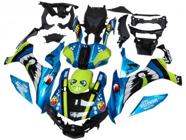 Comprar Carenados Moto Yamaha YZF R1 2015-2019 - Azul Verde Negro Tiburón