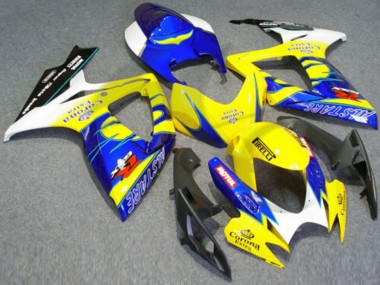 Comprar Carenados Moto Suzuki GSXR 600/750 2006-2007 - Blanco Azul Amarillo Corona Alstare