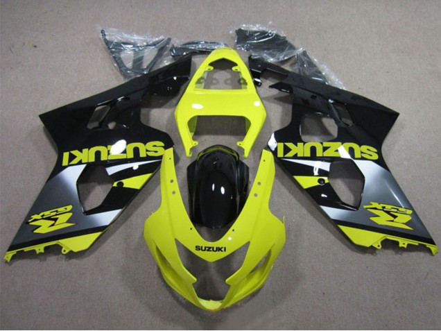 Comprar Carenados Moto Suzuki GSXR 600 2004-2005 - Amarillo Plata Negro Brillante