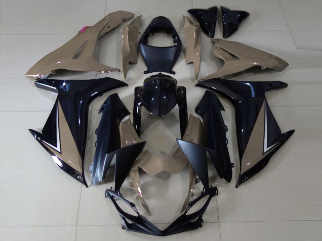 Marrón Brillante & Negro 2011-2024 Suzuki GSXR 600-750 Carenados Moto Marrón Brillante & Negro 2011-2024 Suzuki GSXR 600-750 Carenados Moto