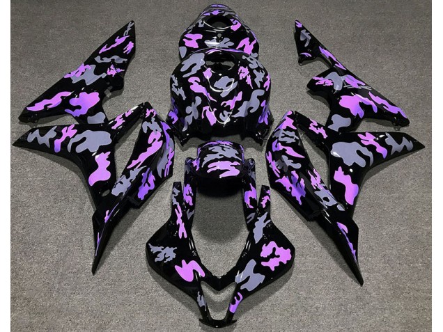 Morado & Gris Camuflaje 2007-2008 Honda CBR600RR Carenados Moto Morado & Gris Camuflaje 2007-2008 Honda CBR600RR Carenados Moto