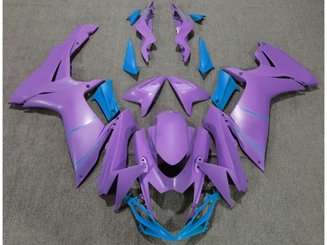 Morado Mate & Azul 2011-2024 Suzuki GSXR 600-750 Carenados Moto Morado Mate & Azul 2011-2024 Suzuki GSXR 600-750 Carenados Moto