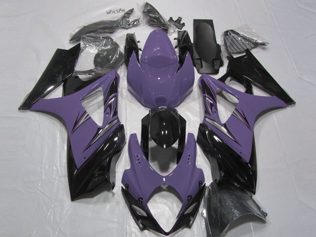 Morado Oscuro & Negro 2007-2008 Suzuki GSXR 1000 Carenados Moto Morado Oscuro & Negro 2007-2008 Suzuki GSXR 1000 Carenados Moto