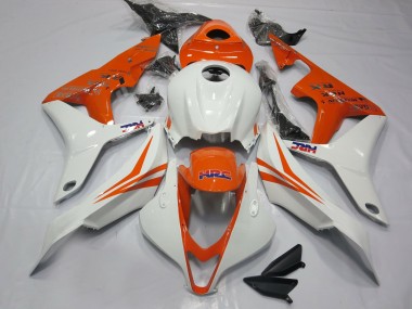 Naranja & Blanco HRC 2007-2008 Honda CBR600RR Carenados Moto