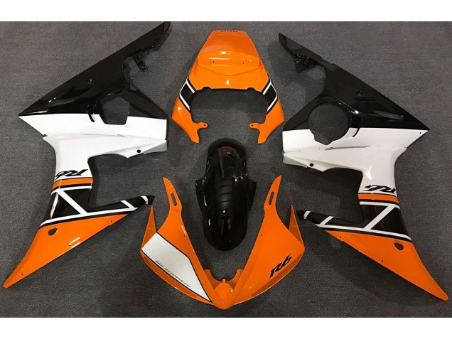 Naranja Blanco & Negro 2003-2004 Yamaha R6 Carenados Moto Naranja Blanco & Negro 2003-2004 Yamaha R6 Carenados Moto